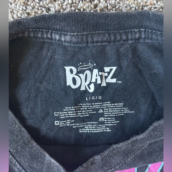 Pre loved women’s BRAZ crop top tee shirt size large - Picture 3 of 4